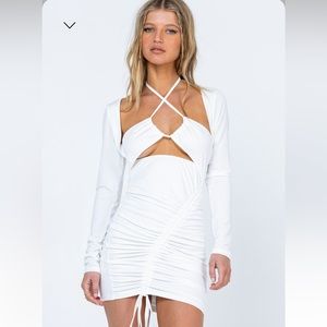 PRINCESS POLLY Benny Mini White Dress